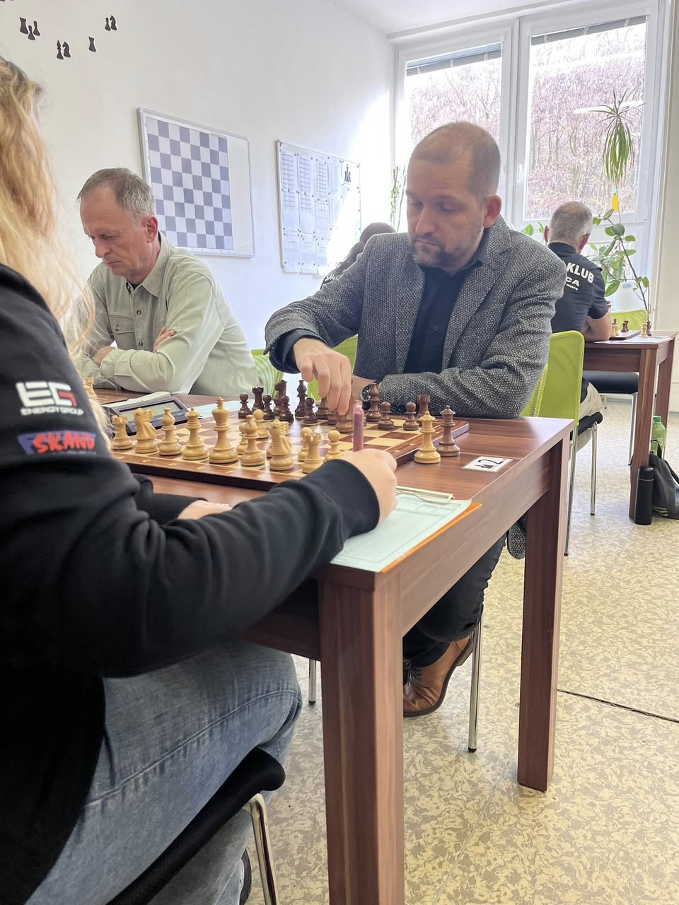 Partie počas zápasu