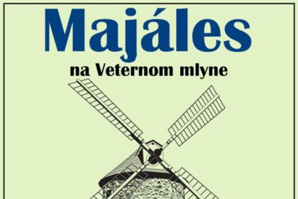 Plagát oznamujúci zrušenie Majálesu na Veternom mlyne v Holíči s informáciami o programe a dátume podujatia.
