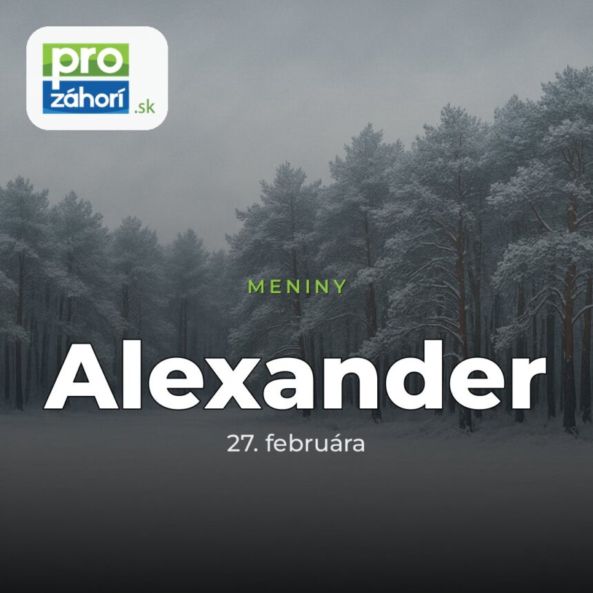 Meniny Alexander