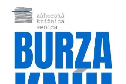 Plagát burzy kníh v Dome kultúry Senica s informáciami o termíne 9. a 10. jún a čase od 9:00 do 17:00 hod.