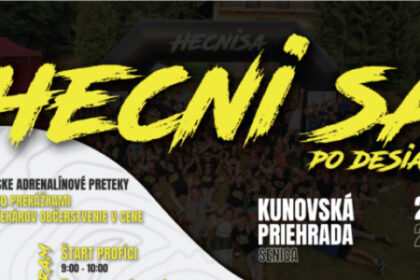 Účastníci pretekov Hecni sa na Kunovskej priehrade v Senici prekonávajú prekážku počas pretekov v predošlom ročníku.