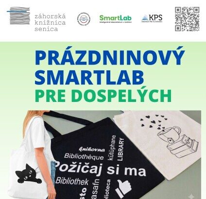 Pozvánka na Prázdninový SmartLab pre dospelých v Záhorskej knižnici v Senici.