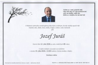Smútočné oznámenie za Jozefa Juráša zo Skalice.