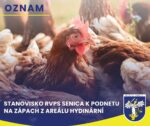 Dokument Regionálnej veterinárnej a potravinovej správy Senica o kontrole hydinárne v Gbeloch.