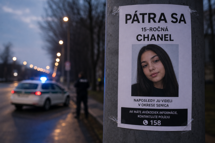 Fotografia nezvestnej tínedžerky
