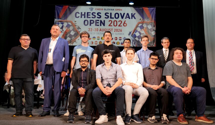Infografika ProZáhorí: Chess Slovak Open 2026 v Skalici, priemerné elo turnaja Masters 2603