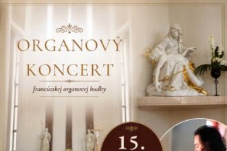 Plagát na organový koncert vo farskom kostole v Senici.