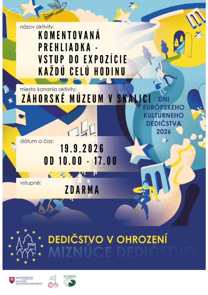 Pozvánka na Deň otvorených dverí v Záhorskom múzeu v Skalici.