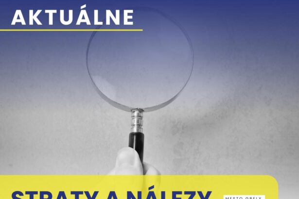 Ilustračný obrázok k oznamu mesta Gbely o stratách a nálezoch.