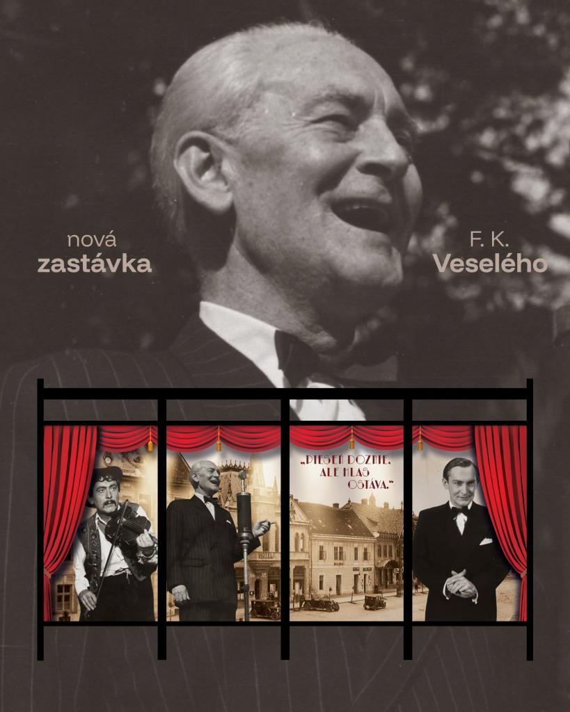 Nová tematická autobusová zastávka venovaná F. K. Veselému v Skalici