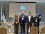 Vedenie FIDE zóny 1.4 na kongrese v Samarkande: Antoaneta Stefanová, Milan Roman, Radosław Jedynak a Petr Pisk