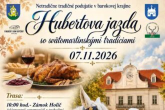 Plagát podujatia Hubertova jazda so svätomartinskými tradíciami v Kopčanoch.